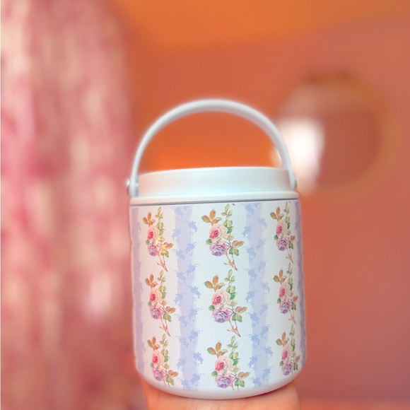 🎀✨🩵 LoveShackFancy Vibes Baby Blue, Flower, Gold container. - Picture 1 of 3